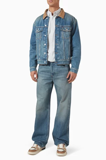 Trucker Jacket in Cotton-denim