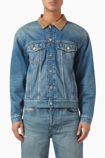 Trucker Jacket in Cotton-denim