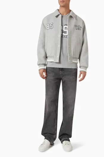 Varsity Jacket in Wool Blend
