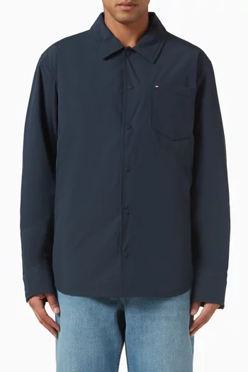 Packable Shirt Jacket in Cotton