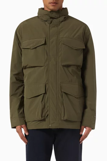 Water-repellent Packable Jacket in Recyled Polyester
