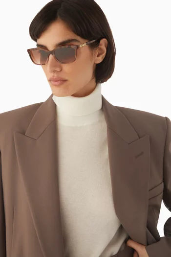 Rectangular Sunglasses in Acetate