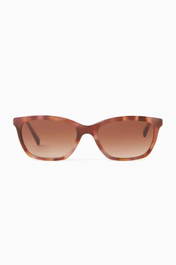 Rectangular Sunglasses in Acetate