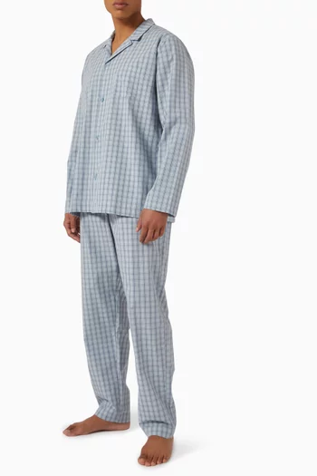 Night & Day Long Sleeve Pyjama Set in Cotton