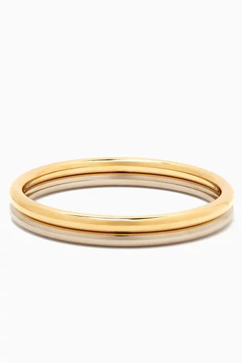 Connor Bangle Set in 14kt Gold-plated Brass