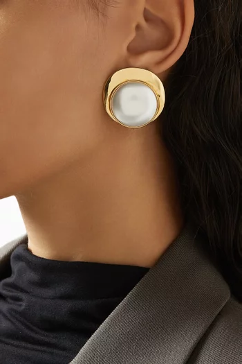Bhodi Stud Earrings in 14kt Gold Vermeil