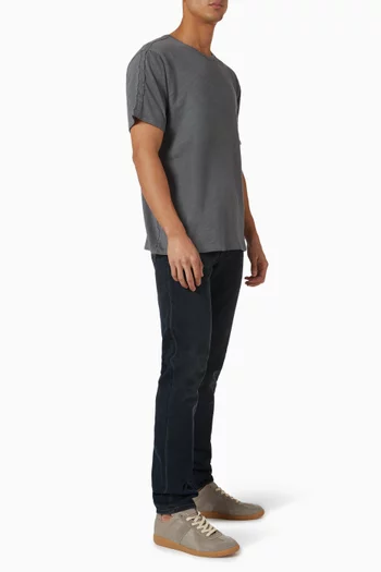 Raw Edge Flame T-shirt in Cotton