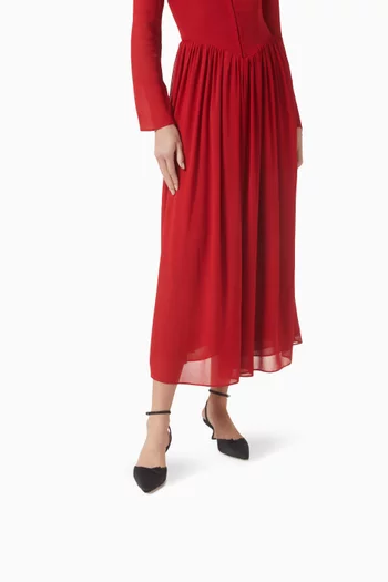Wade 50 Ankle-strap Pumps in Satin