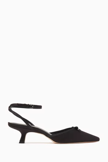 Wade 50 Ankle-strap Pumps in Satin