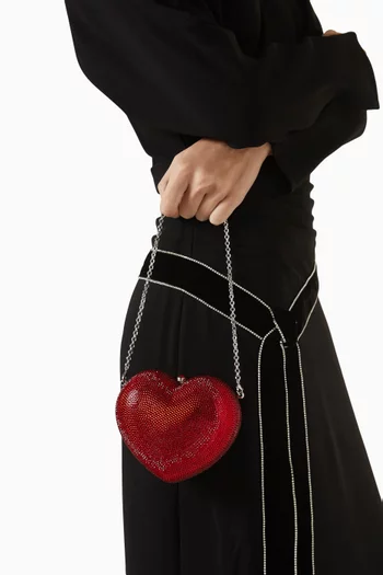L'amour Petit Coeur Crystal-embellished Bag