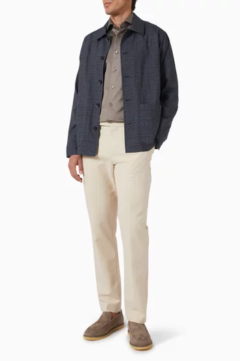 Checked Overshirt in Wool
