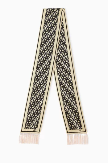 Toute La V Bandeau Scarf in Silk