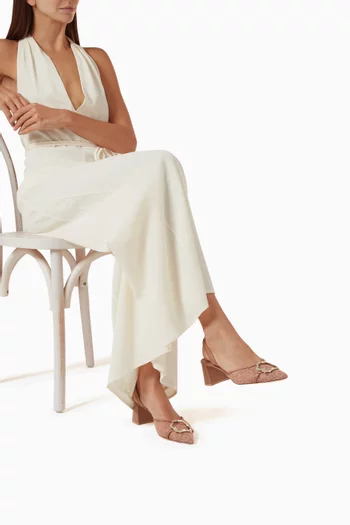 Misha 45 Pumps in Lace Mesh