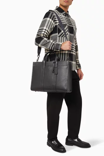 Wesley Tote Bag in Pebbled Leather