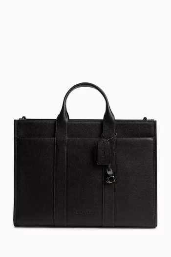Wesley Tote Bag in Pebbled Leather