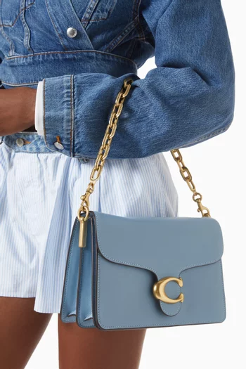 Tabby Chain Shoulder Bag in Leather
