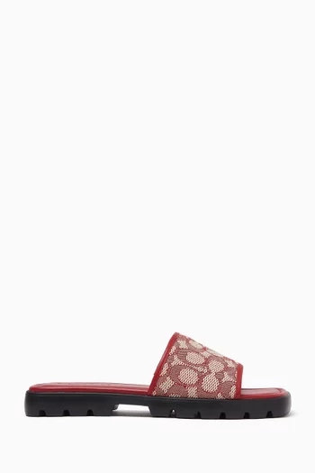 Florence Sandals in Signature Textile Jacquard