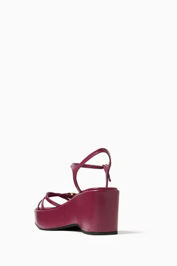 Ginny Platform Sandals in Leather