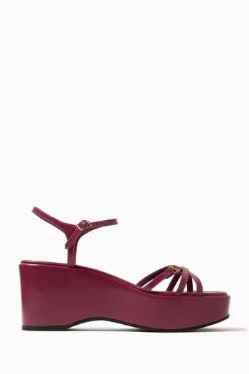 Ginny Platform Sandals in Leather