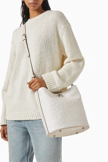 Willow Bucket Bag in Signature Canvas