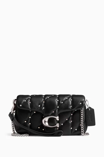 Tabby Crossbody Wristlet in Quilted Leather