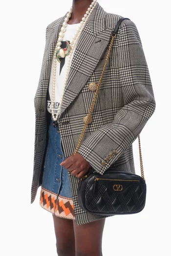 Medium Quilte 67 Crossbody Bag in Leather