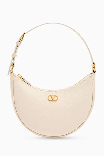 Mini VLOGO Signature Shoulder Bag in Grainy Calfskin