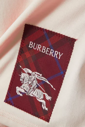 Equestrian Knight-patch T-shirt in Cotton