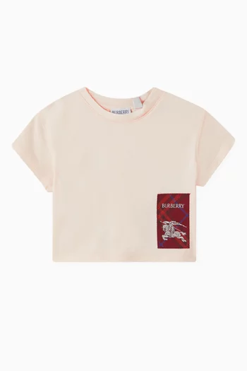 Equestrian Knight-patch T-shirt in Cotton