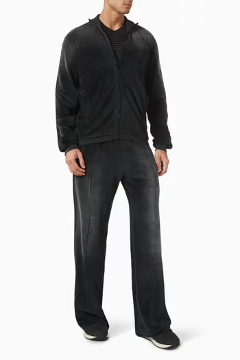 S-olock Band Track Jacket in Velvet
