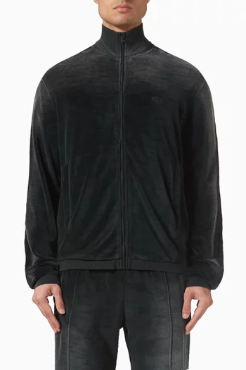 S-olock Band Track Jacket in Velvet