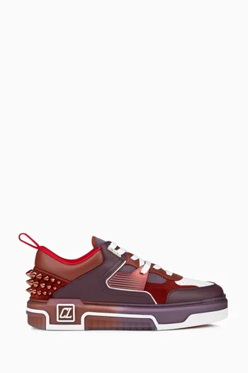 Astroloubi Low-top Sneakers in Calf Leather & Suede