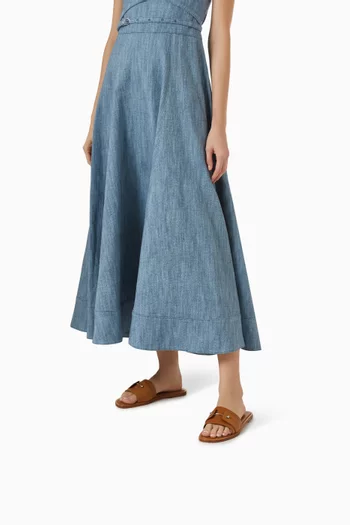 Chambelimule Donna Flat Mules in Calf Leather