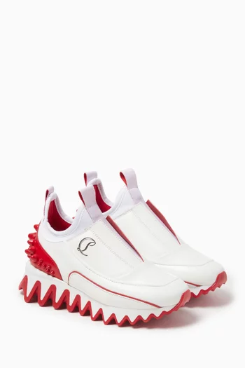 Mini Sharkyloub Sneakers in Leather and Neoprene