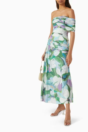 Richdore Maxi Dress in Mesh