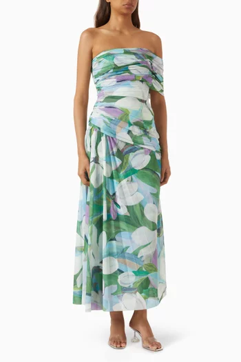 Richdore Maxi Dress in Mesh