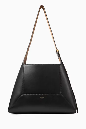 Medium Diamond Hobo Bag in Leather