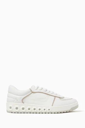 002 Sneakers in Sheepskin & Mesh
