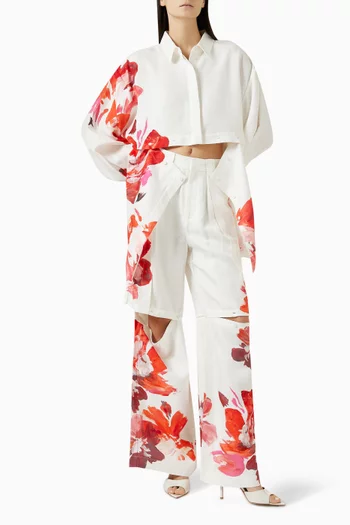Oversized Chapelhill Shirt in Viscose Blend