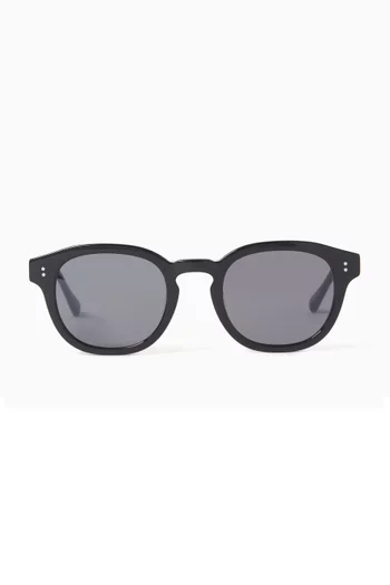 Bille Round Sunglasses in Acetate