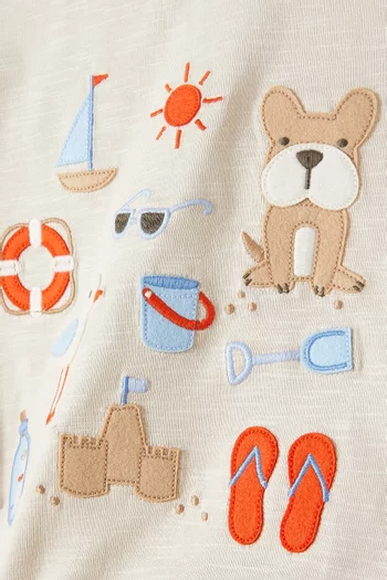 On The Beach T-shirt in Organic Cotton