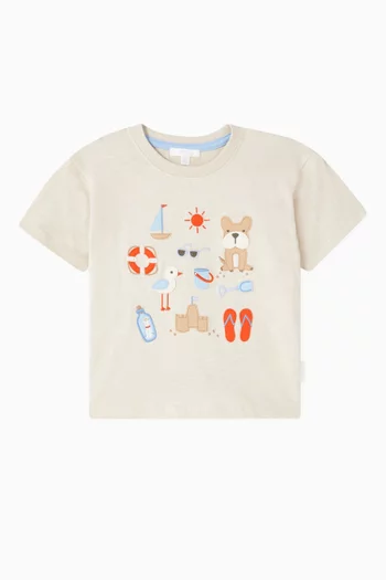 On The Beach T-shirt in Organic Cotton
