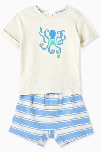 Octopus Co-ord Set in Organic Cotton