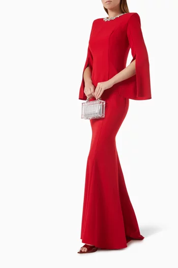 Embellished Trumpet Gown