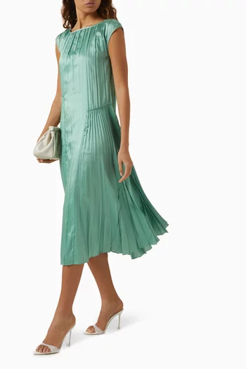 Pleated Maxi Dress