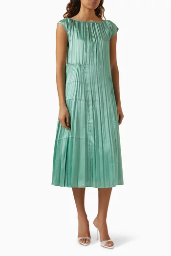 Pleated Maxi Dress