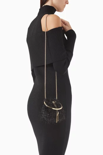 Micro Bon Bon Top-handle Bag in Tinsel