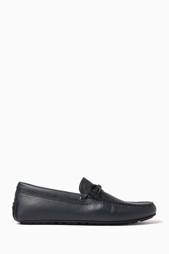 Noel Lace Moccasins in Leather