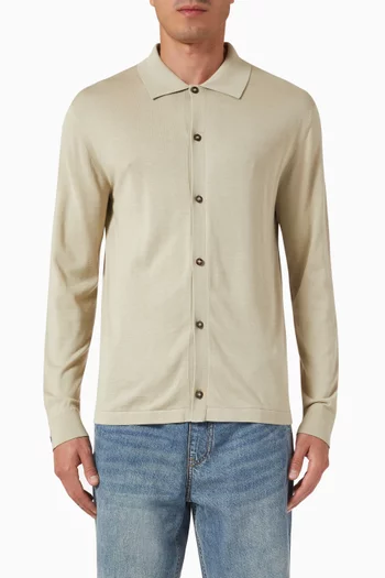 Button-down Shirt in Cotton-blend