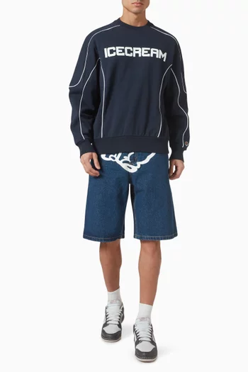 Training Crewneck Sweatshirt in Cotton